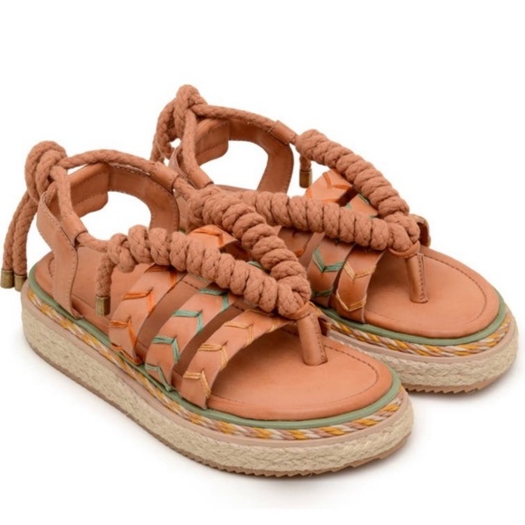 FARM Rio Shoes Farm Rio Rope Tie Flatform Platform Sandals Poshmark